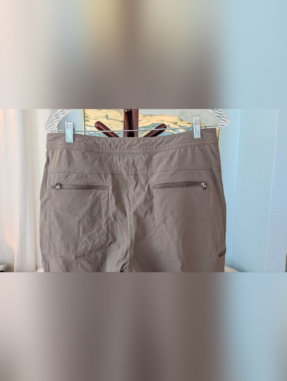 L.L. Bean Women's Gray Hiking Pants Sz 14 - Picture 5 of 12